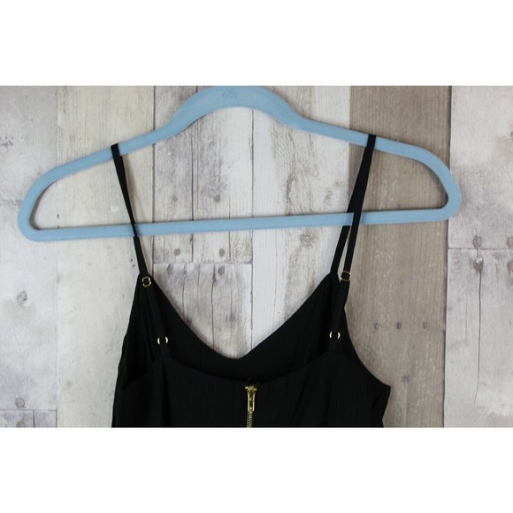 New Line and Dot Revolve Gold Back Zipper Blouse Tank Size Small - Picture 5 of 8